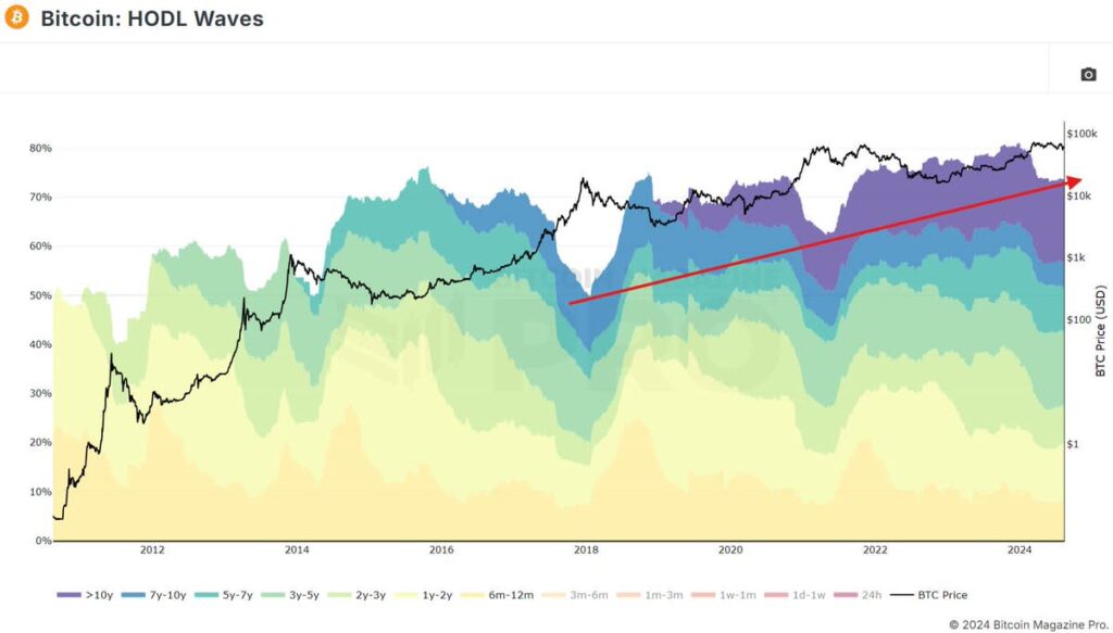 75% of Bitcoin Hasnt Moved in 6 Months, Signaling Strong HODLing Trend